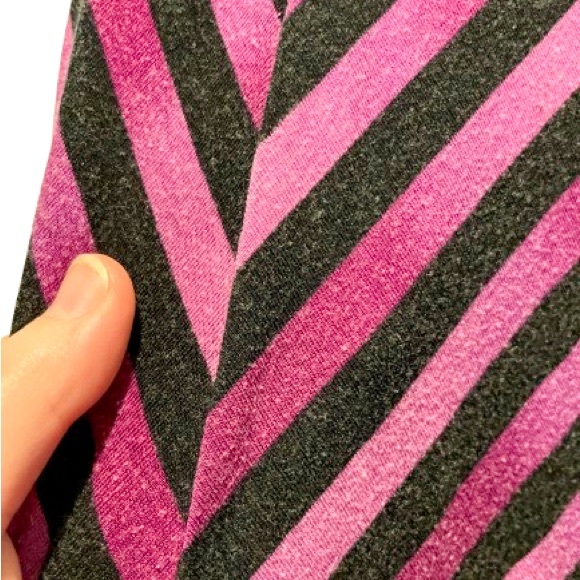Dana Buchman Pink and Black Stripes Size XL 3/4 Sleeve Blouse Kohl’s - Picture 5 of 8